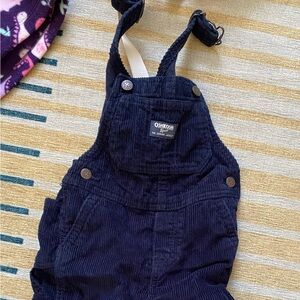 OshKosh B'gosh Dark Blue Corduroy Overalls 18M